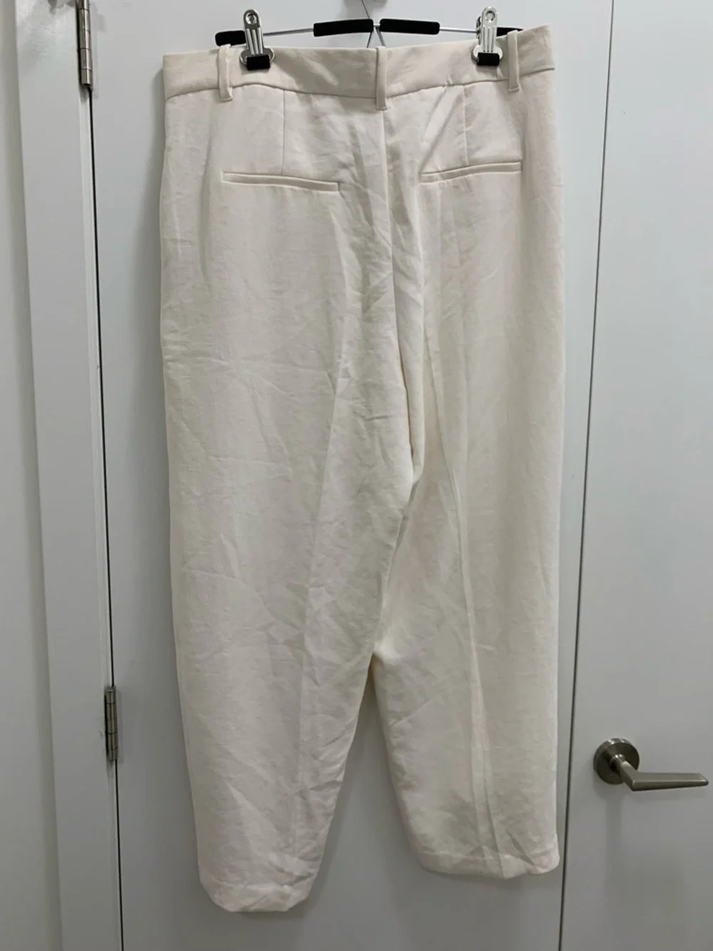 Wilfred Cream Pleated Wide-Leg Trousers - Picture 2 of 9